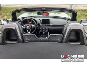 FIAT 124 Rear Roll Bar Covers - Carbon Fiber 